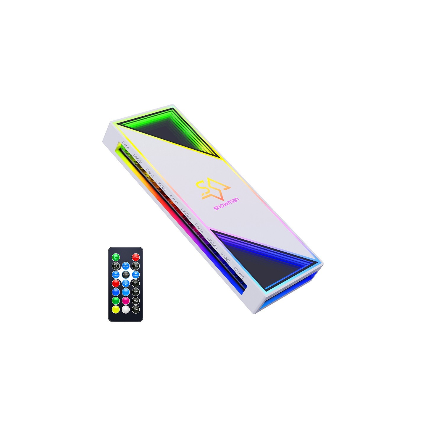 Snowman H12 ARGB 12-Fan Controller Hub White (Boxed) — Buy in Cyprus with Fast Delivery