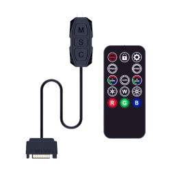 5V 3Pin ARGB Cable Controller with Remote (Retail) — Buy in Cyprus with Fast Delivery