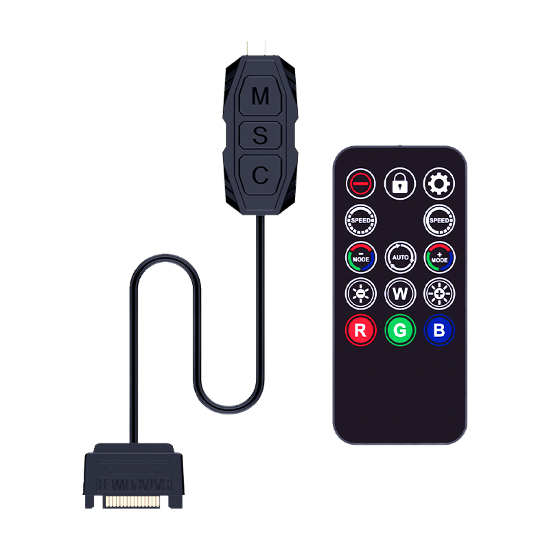 5V 3Pin ARGB Cable Controller with Remote (Retail) — Buy in Cyprus with Fast Delivery