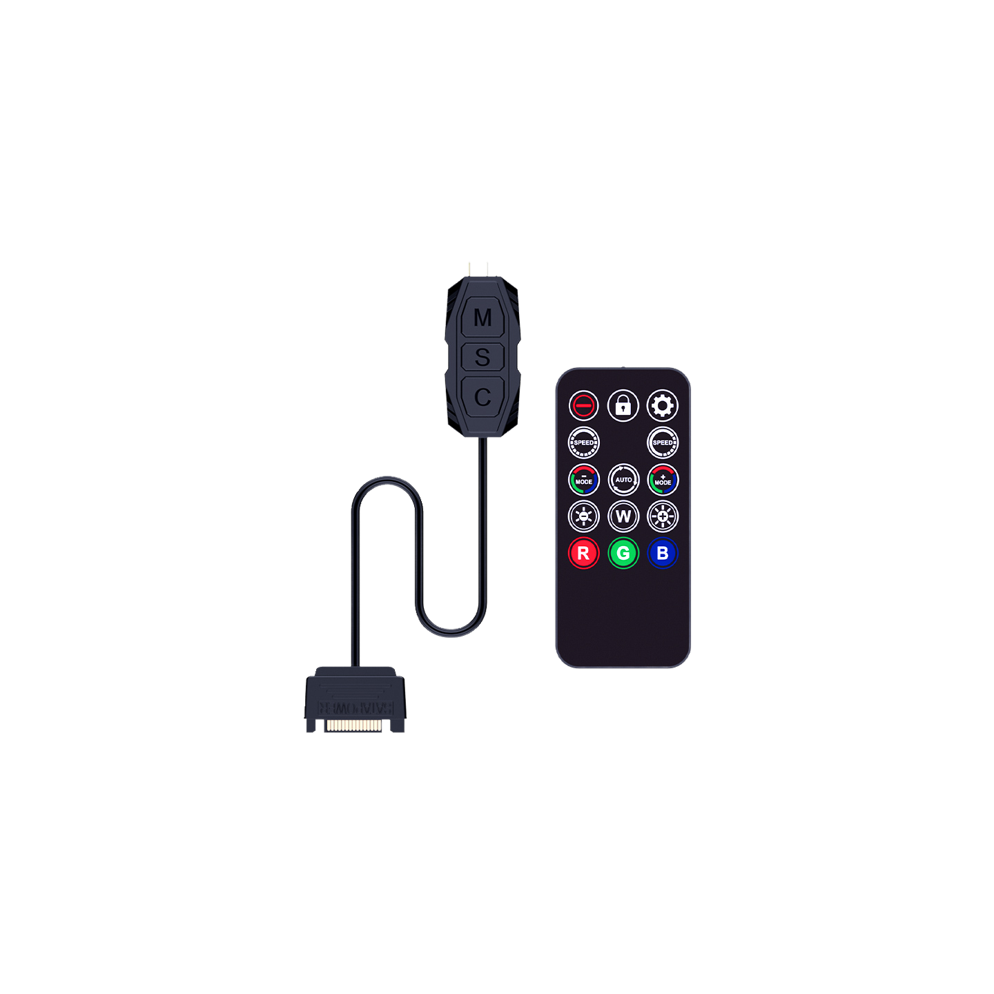 5V 3Pin ARGB Cable Controller with Remote (Retail) — Buy in Cyprus with Fast Delivery