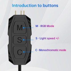 5V 3Pin ARGB Cable Controller with Remote (Retail) — Buy in Cyprus with Fast Delivery