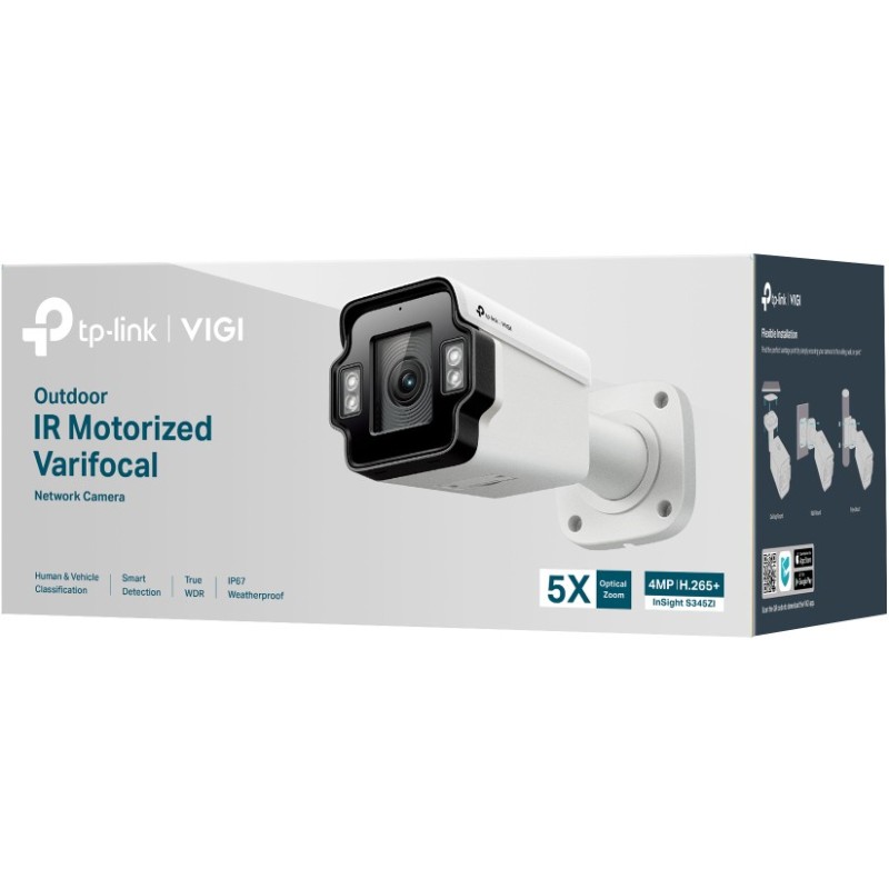 Buy TP-Link VIGI InSight S345ZI - 4MP Full-Color Outdoor Bullet Camera - White, ... in Cyprus, Nicosia, Limassol, Larnaka, Pafos