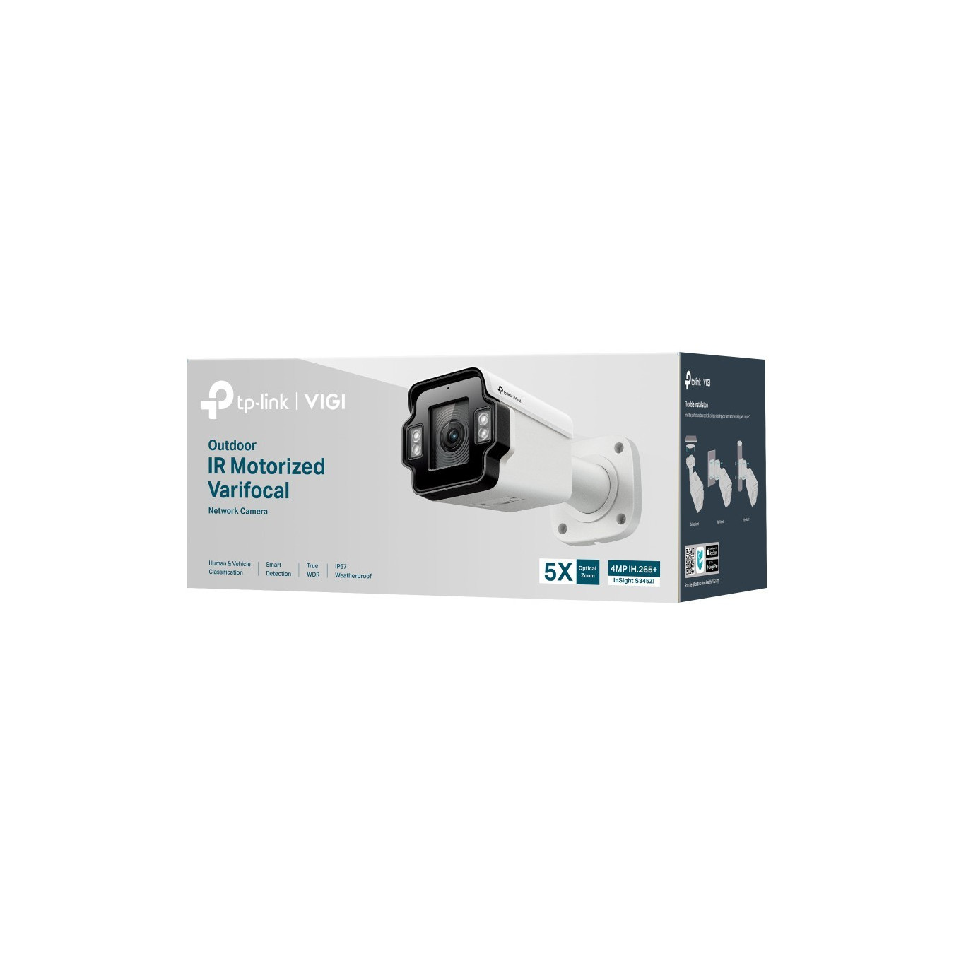 TP-Link VIGI InSight S345ZI - 4MP Full-Color Outdoor Bullet Camera - White, Wired — Buy in Cyprus with Fast Delivery