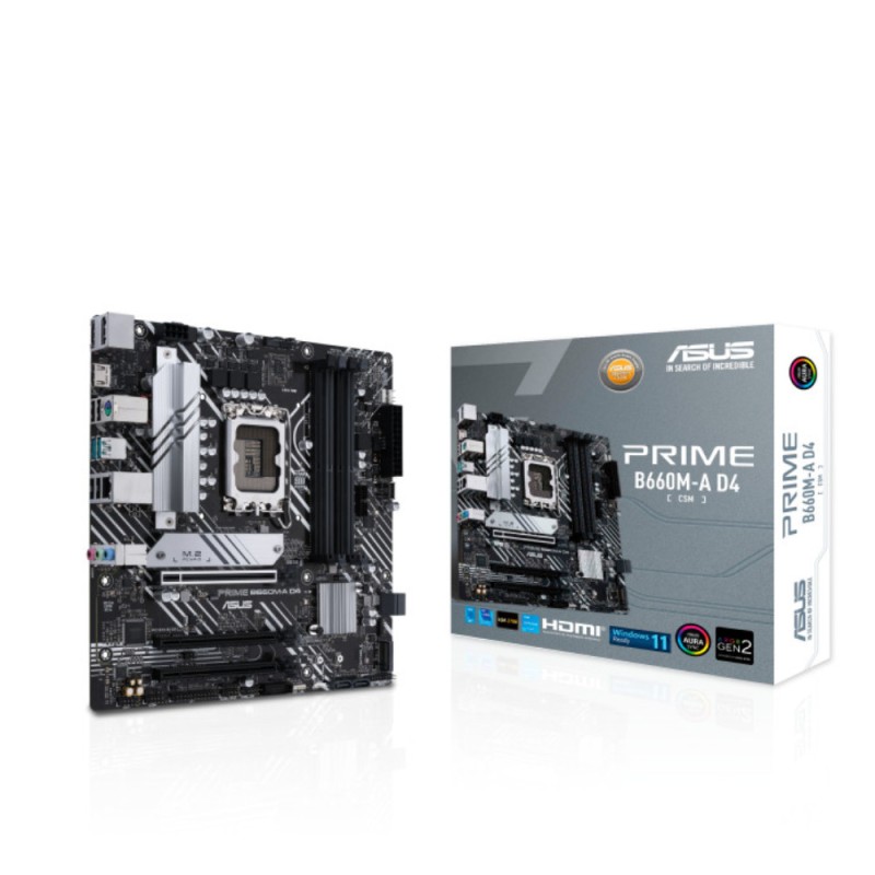 ASUS PRIME B660M-A D4-CSM LGA1700 Micro-ATX Intel B660 DDR4 Motherboard — Buy in Cyprus with Fast Delivery