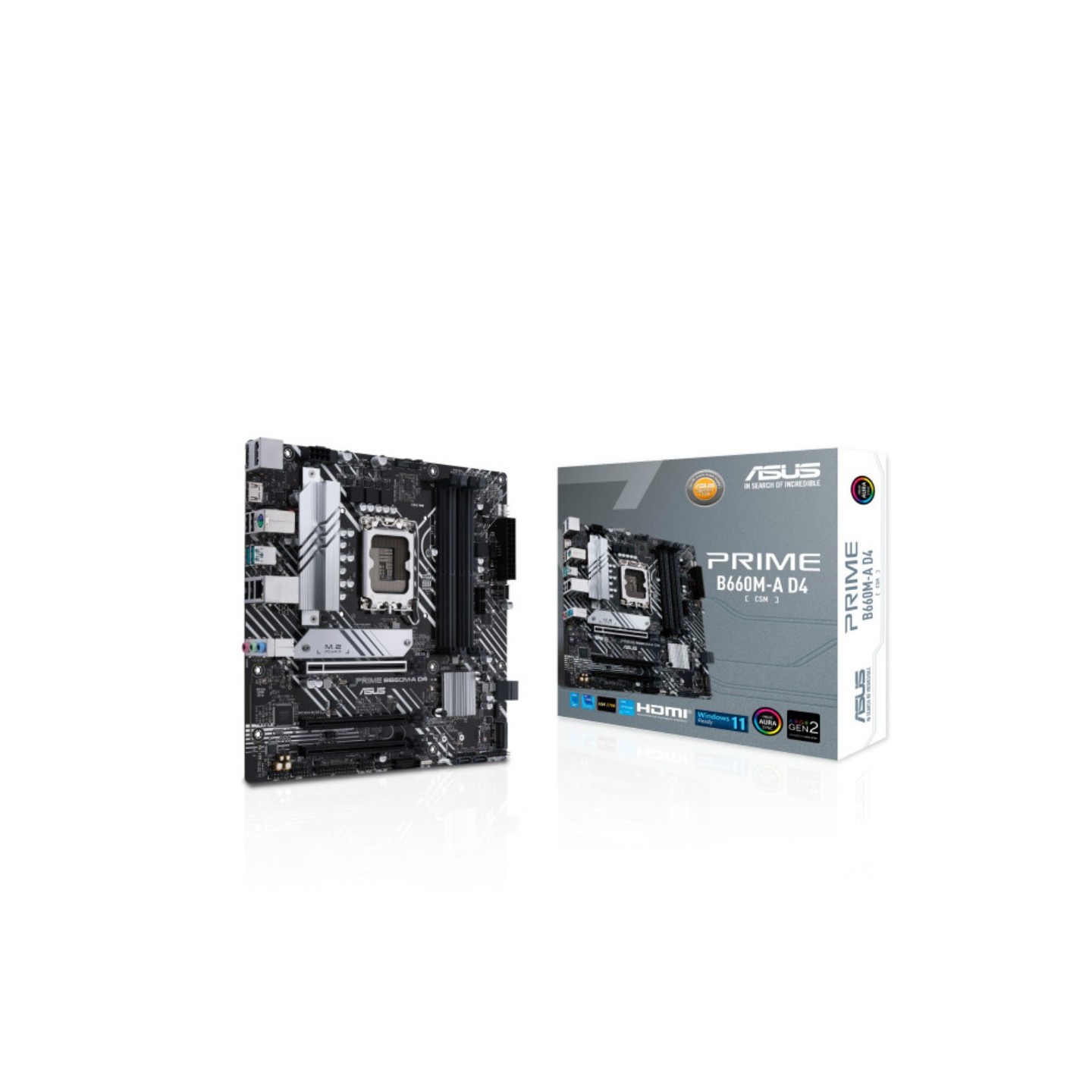 ASUS PRIME B660M-A D4-CSM LGA1700 Micro-ATX Intel B660 DDR4 Motherboard — Buy in Cyprus with Fast Delivery