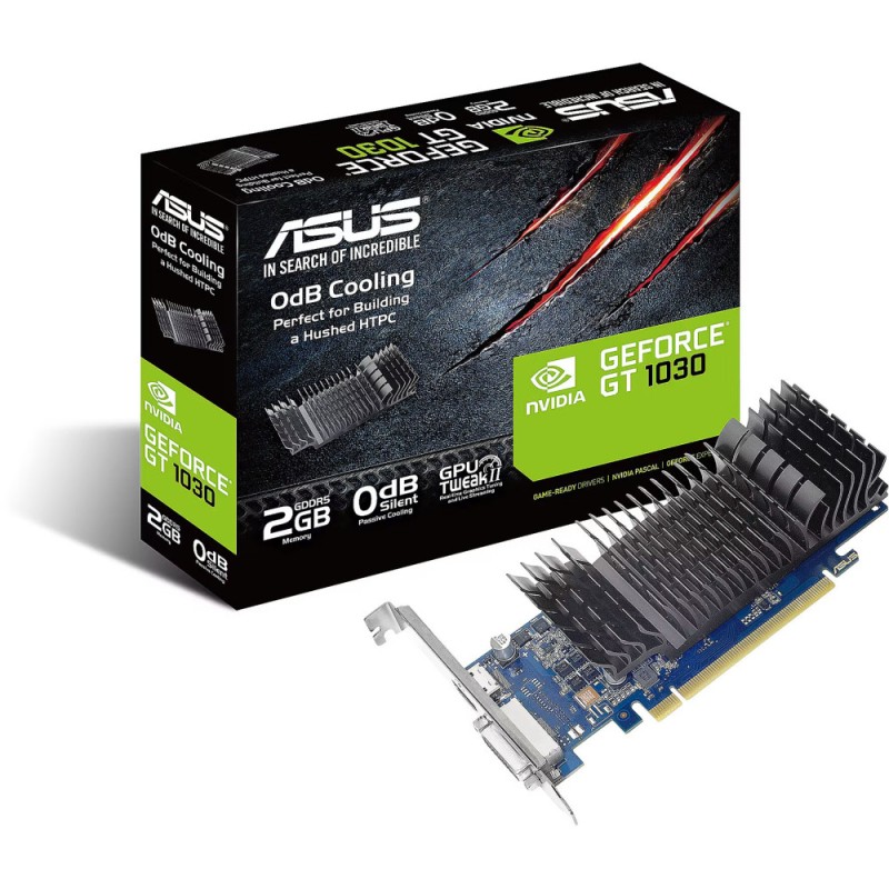 ASUS GeForce GT 1030 SL 2GB GDDR5 Low-Profile Passive - 1506 MHz (Boxed) — Buy in Cyprus with Fast Delivery