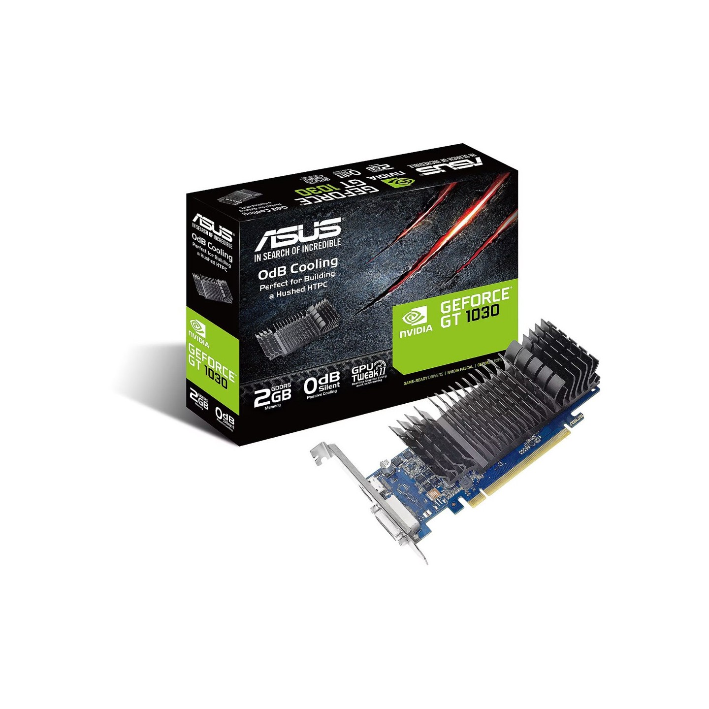 ASUS GeForce GT 1030 SL 2GB GDDR5 Low-Profile Passive - 1506 MHz (Boxed) — Buy in Cyprus with Fast Delivery