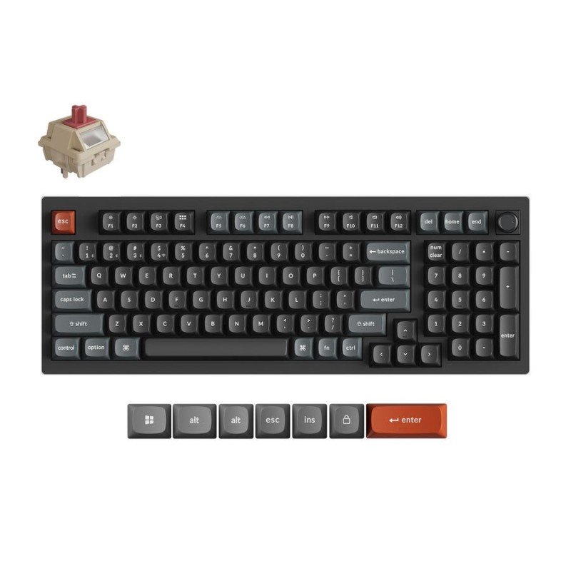 Keychron V5 Ultra V5U-D1 8K Wireless Mechanical Keyboard Red Switch RGB 96% US (Boxed) — Buy in Cyprus with Fast Delivery