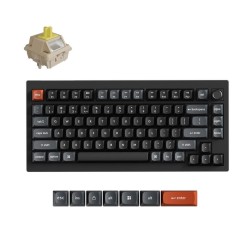 Keychron V1 Ultra (V1U-D4) 8K Wireless 75% Mechanical Keyboard Banana Silk POM RGB US (Boxed)