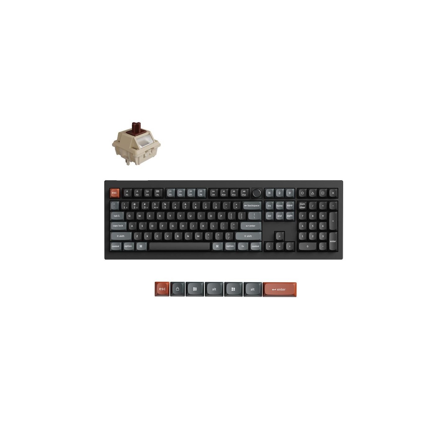 Keychron V6 Ultra (V6U-D3) 8K Wireless Mechanical Keyboard Brown Switch RGB 100% US (Boxed) — Buy in Cyprus with Fast Delivery