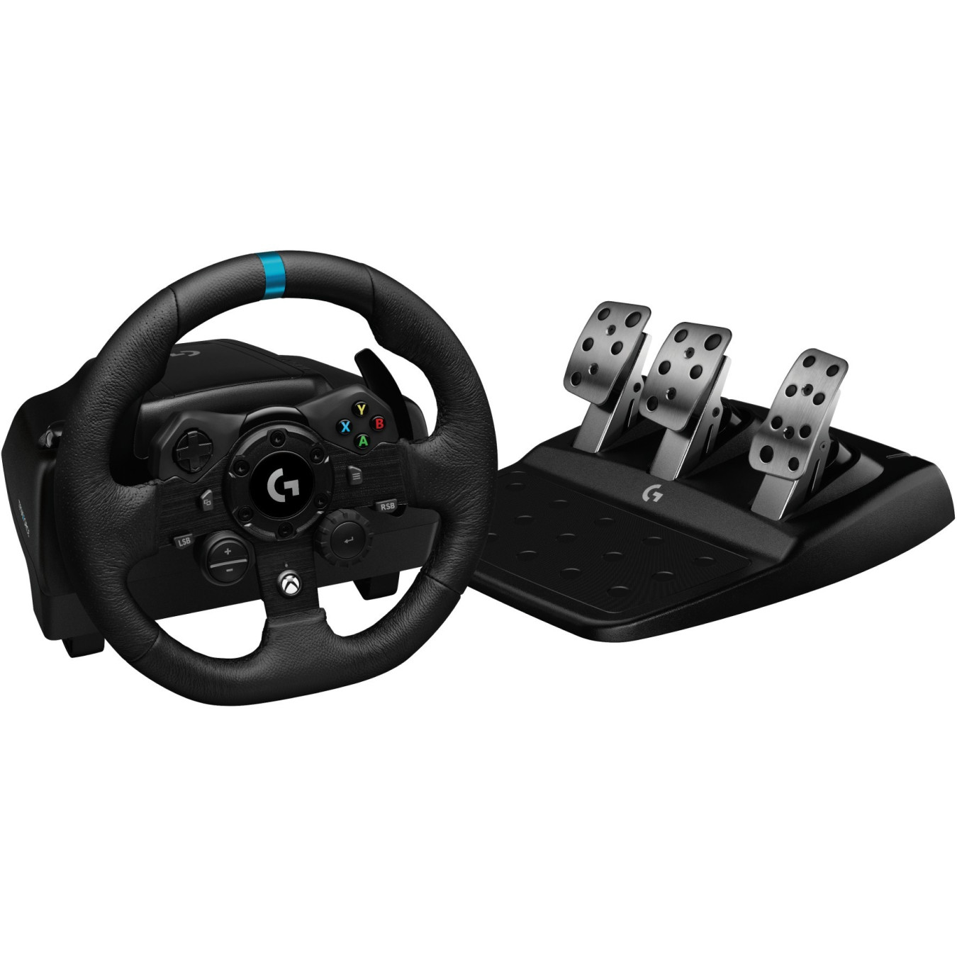 Logitech G G923 - Racing Wheel & Pedals - Black, 900° Rotation, Wired USB (Xbox Series X|S, Xbox One, PC)