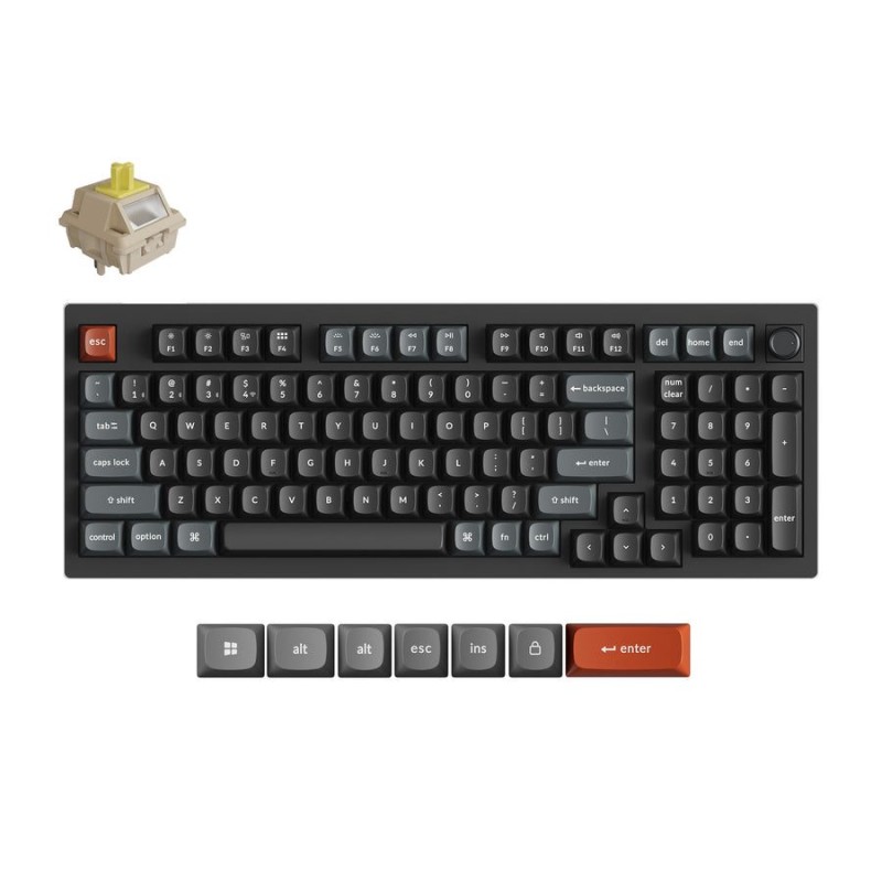 Keychron V5 Ultra (V5U-D4) Banana Switch RGB 96% US Mechanical Keyboard (Boxed) — Buy in Cyprus with Fast Delivery