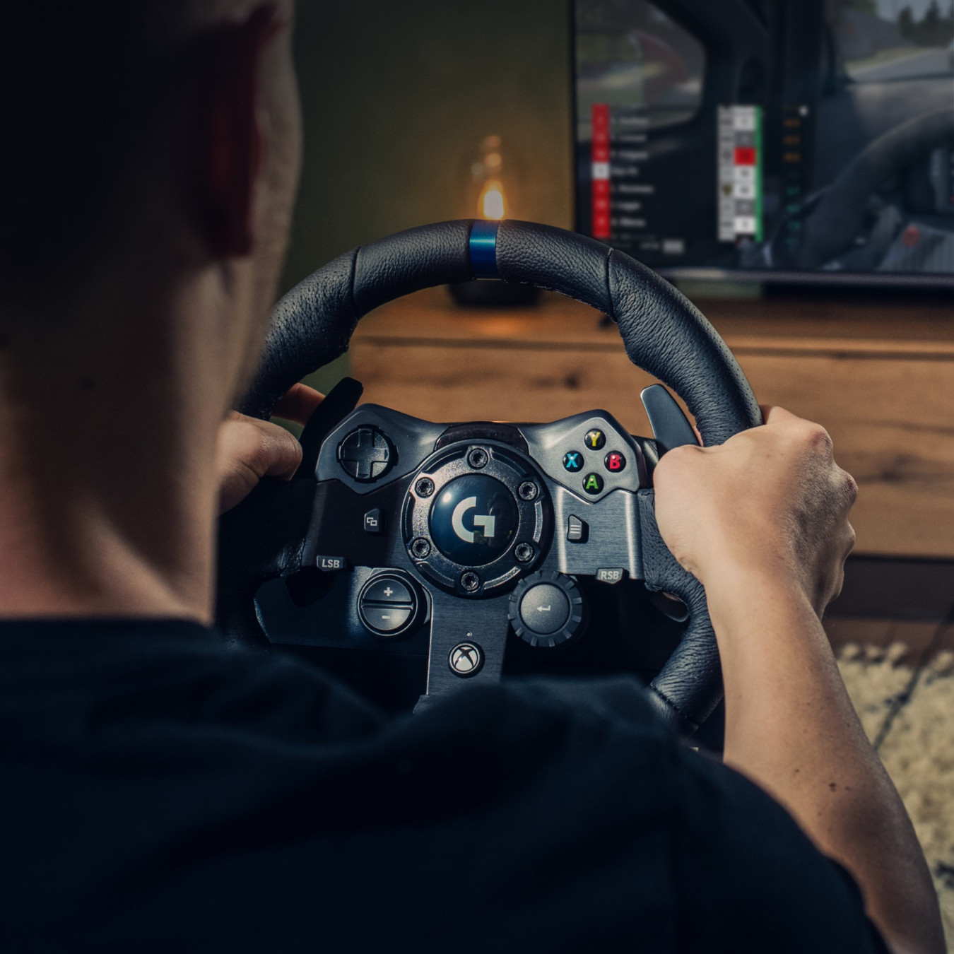 Logitech G G923 - Racing Wheel & Pedals - Black, 900° Rotation, Wired USB (Xbox Series X|S, Xbox One, PC)