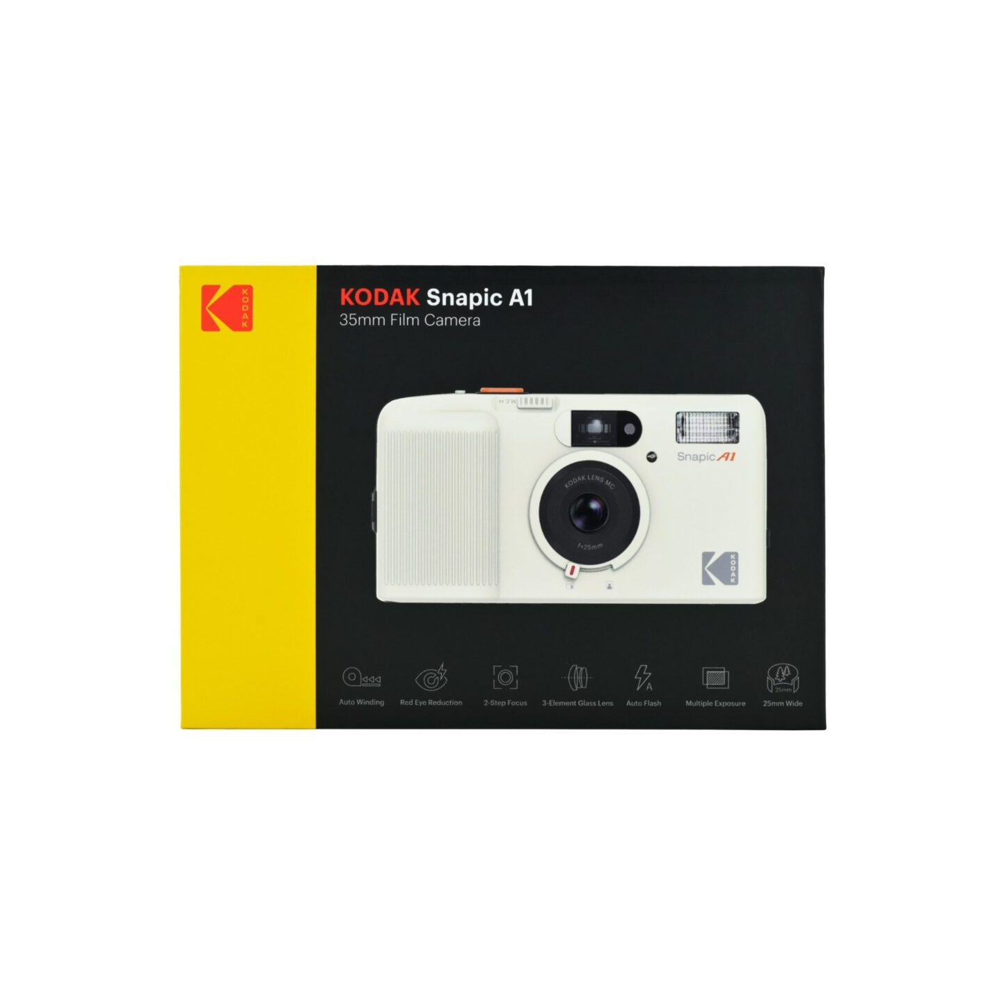 Kodak Snapic A1 35mm Film Camera White motorized — Buy in Cyprus with Fast Delivery