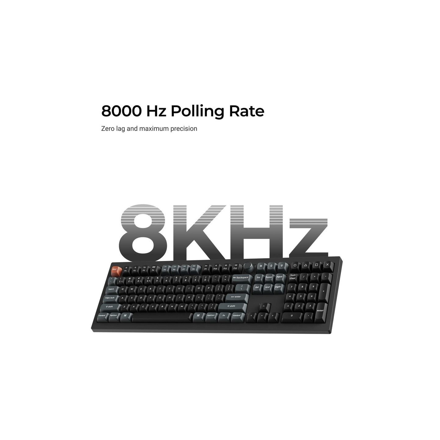 Keychron V6 Ultra (V6U-D4) 8K Wireless Mechanical Keyboard Banana Switch RGB 100% US (Boxed)