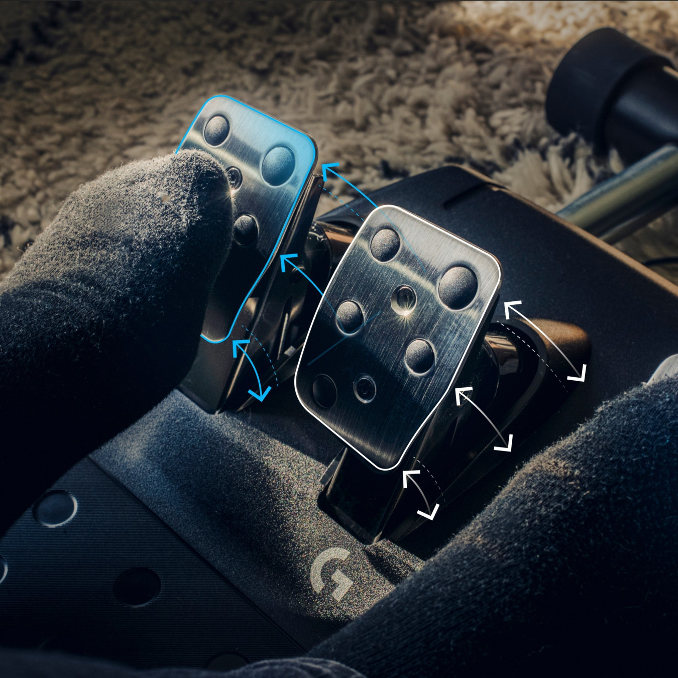 Logitech G G923 - Racing Wheel & Pedals - Black, 900° Rotation, Wired USB (Xbox Series X|S, Xbox One, PC)