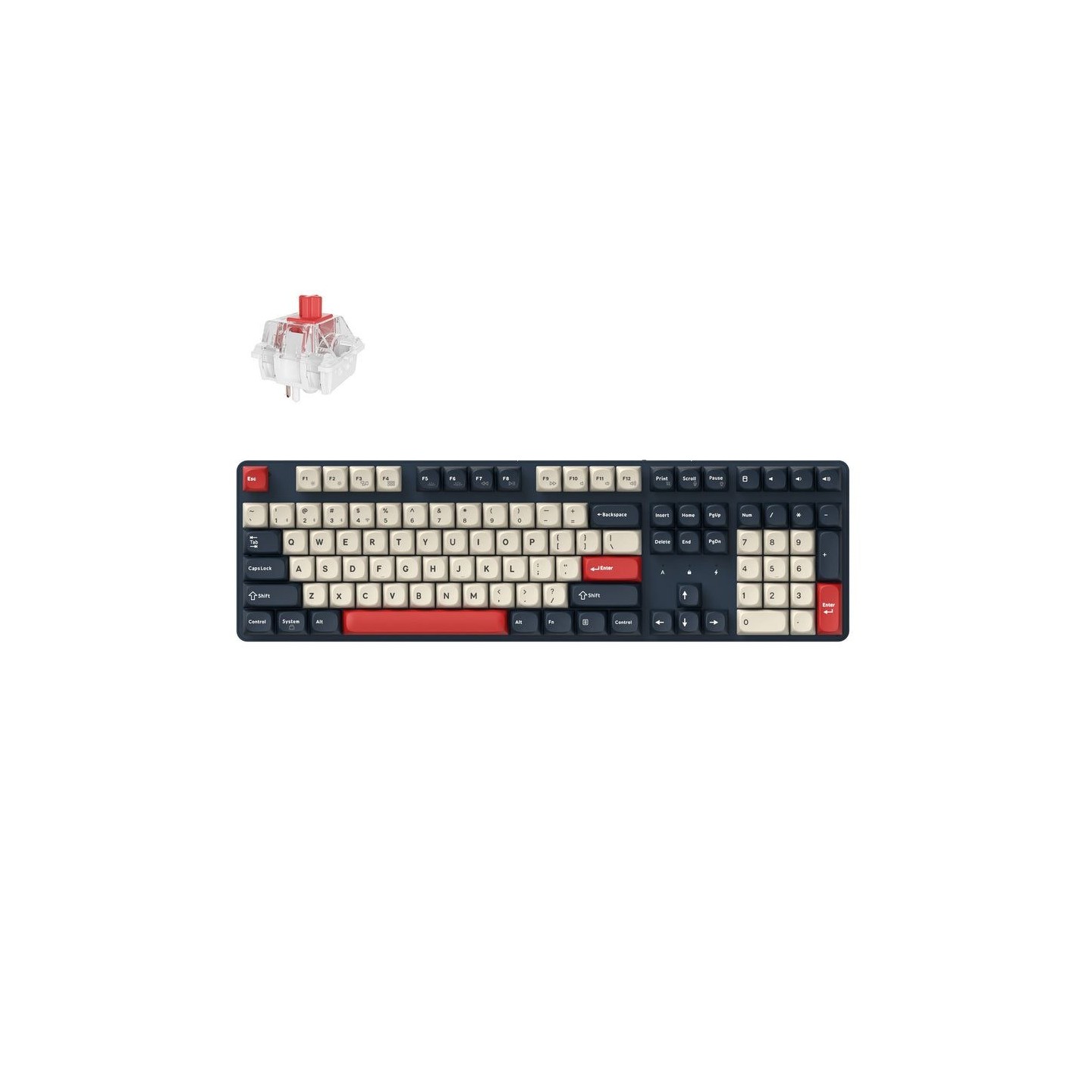 Keychron J5 KJ5-H1Z QMK Wireless Mech Keyboard Red Switch Hot-Swap RGB 100% US (Boxed) — Buy in Cyprus with Fast Delivery