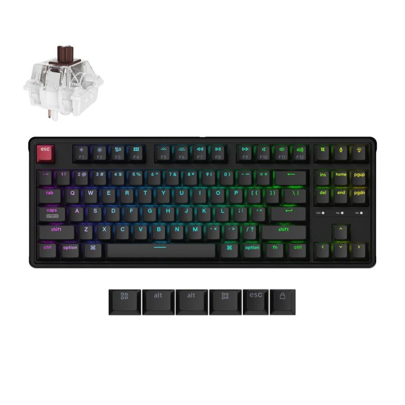Keychron C3 Pro (C3PX-H3) QMK VIA Super Brown 8K 80% US RGB (Boxed) — Buy in Cyprus with Fast Delivery