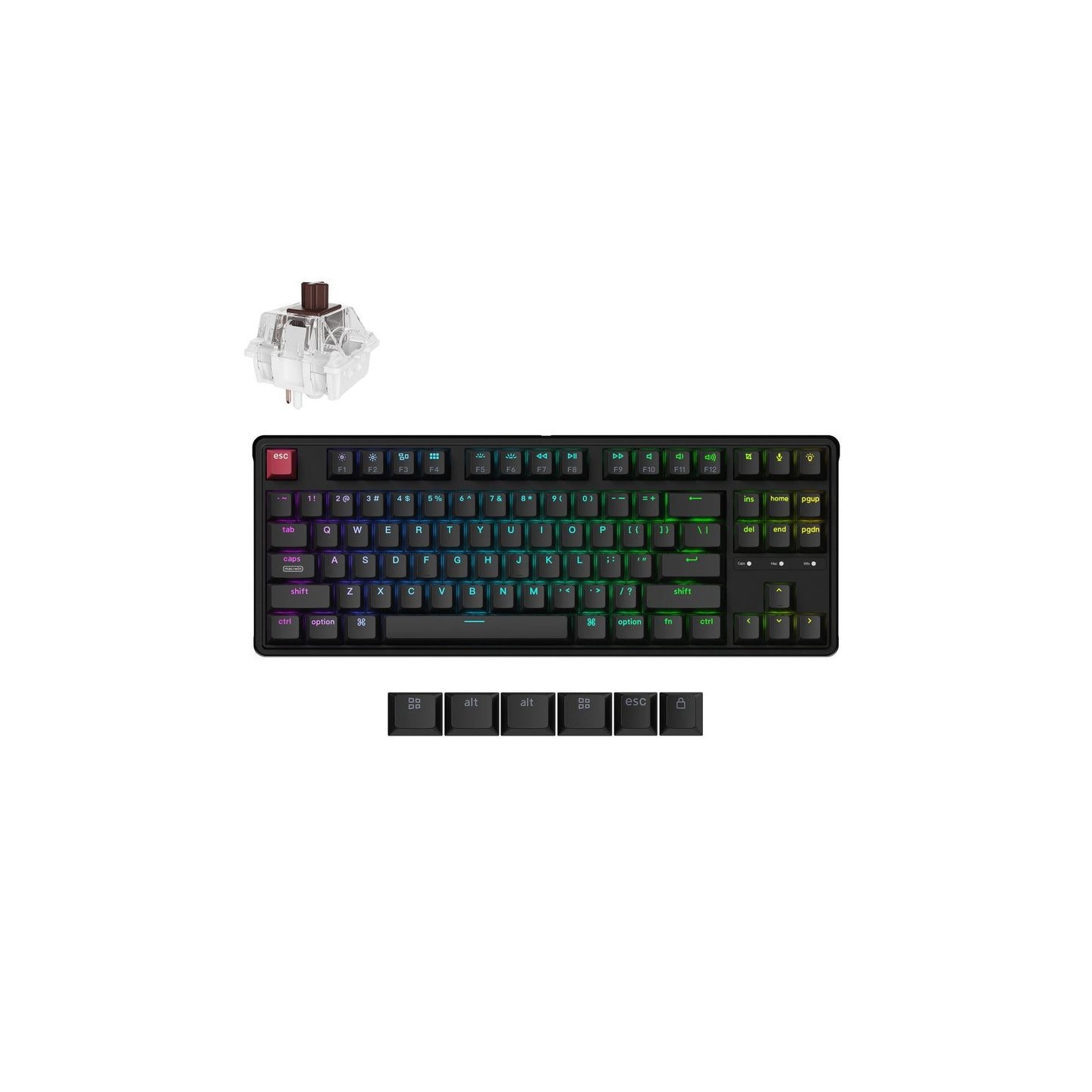Keychron C3 Pro (C3PX-H3) QMK VIA Super Brown 8K 80% US RGB (Boxed) — Buy in Cyprus with Fast Delivery