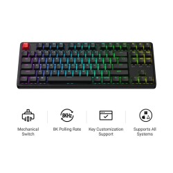 Keychron C3 Pro (C3PX-H3) QMK VIA Super Brown 8K 80% US RGB (Boxed) — Buy in Cyprus with Fast Delivery