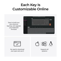 Keychron C3 Pro (C3PX-H3) QMK VIA Super Brown 8K 80% US RGB (Boxed) — Buy in Cyprus with Fast Delivery