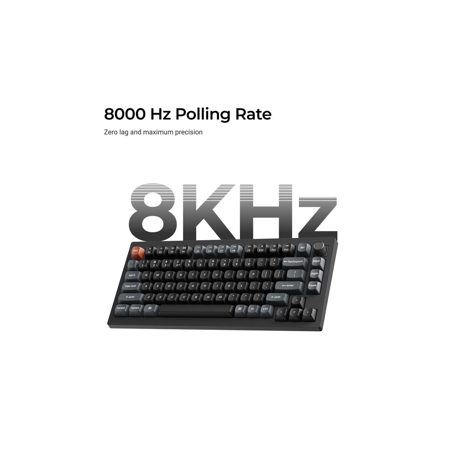 Keychron V1 Ultra (V1U-D1) 8K Wireless 75% Mechanical Keyboard Red Switch RGB US (Boxed) — Buy in Cyprus with Fast Delivery