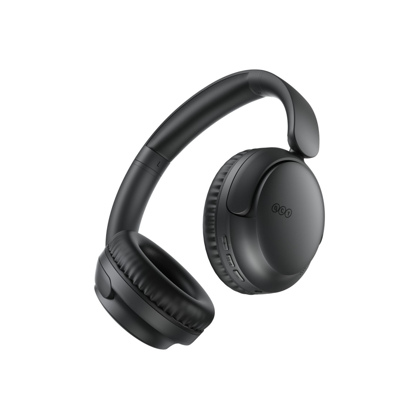 QCY H2S Lite Headphones Black - Type-C & Bluetooth Clear Call ENC iOS Android 60hours 10m 40mm