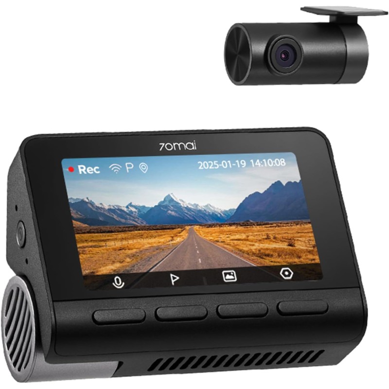 70mai A800SE-1 Front & Rear Dash Cam 4k w. 3inch screen set w. Rearview Cam - 2160p 140FOV — Buy in Cyprus with Fast Delivery