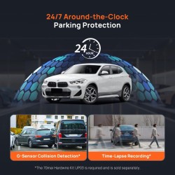 70mai A800SE-1 Front & Rear Dash Cam 4k w. 3inch screen set w. Rearview Cam - 2160p 140FOV — Buy in Cyprus with Fast Delivery