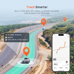 70mai A800SE-1 Front & Rear Dash Cam 4k w. 3inch screen set w. Rearview Cam - 2160p 140FOV — Buy in Cyprus with Fast Delivery