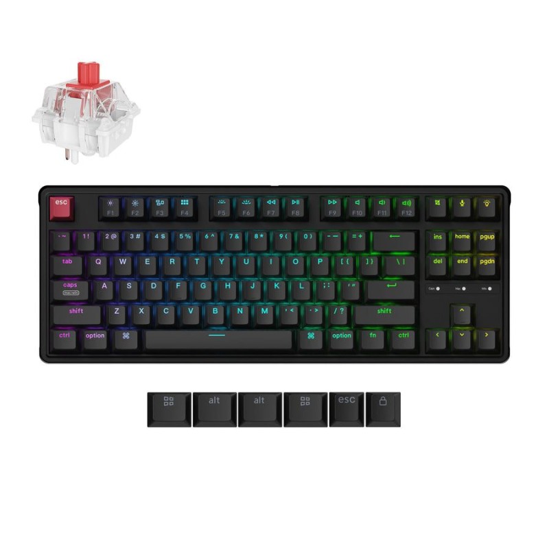 Keychron C3 Pro (C3PX-H1) QMK VIA Red Switch 8K 80% US RGB (Boxed) — Buy in Cyprus with Fast Delivery