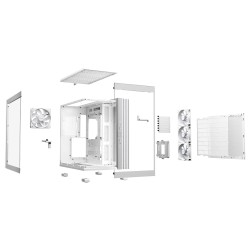 be quiet! Light Base 600 LX White Mid Tower ARGB Fans ATX/mATX/Mini-ITX 400mm GPU (Boxed) — Buy in Cyprus with Fast Delivery