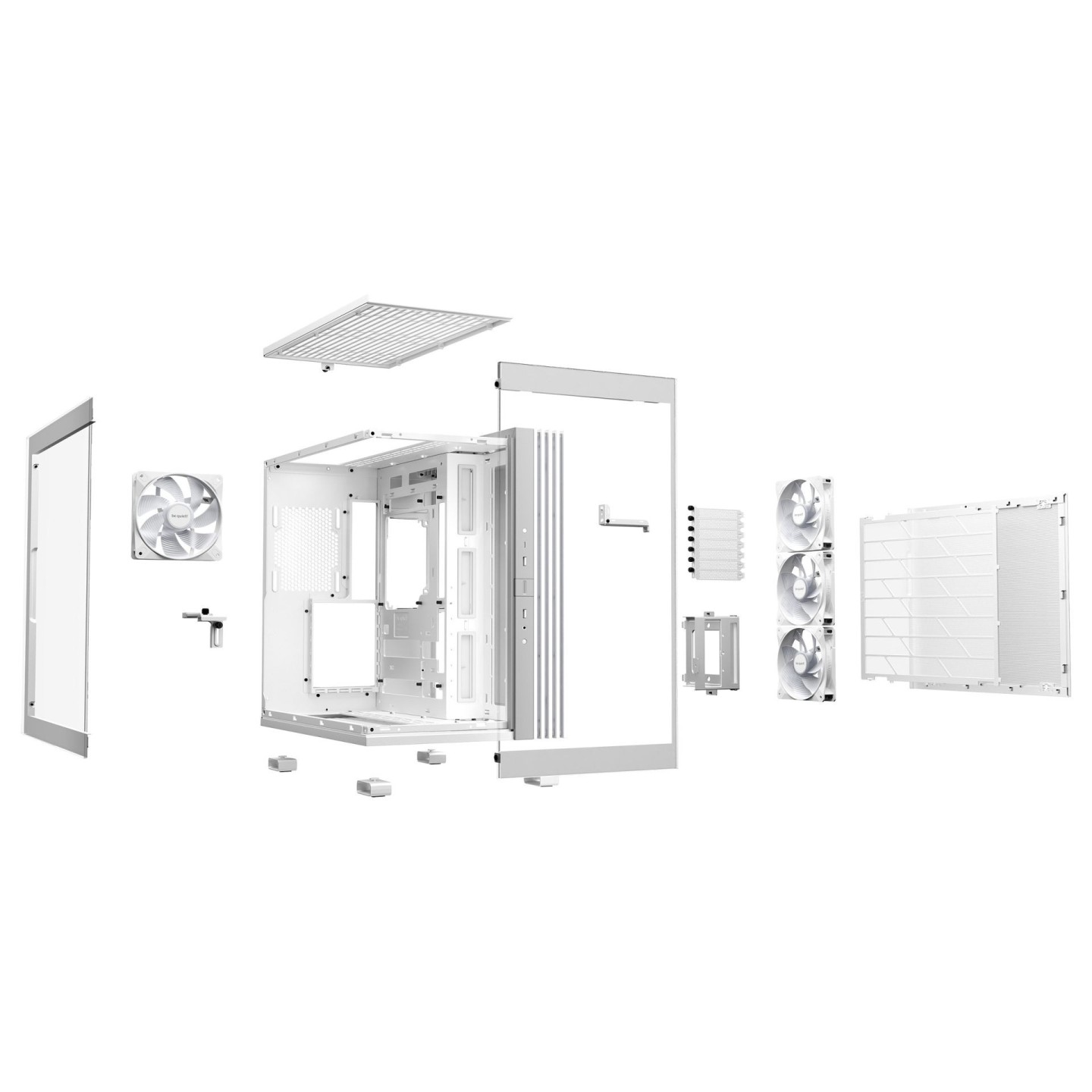 be quiet! Light Base 600 LX White Mid Tower ARGB Fans ATX/mATX/Mini-ITX 400mm GPU (Boxed) — Buy in Cyprus with Fast Delivery