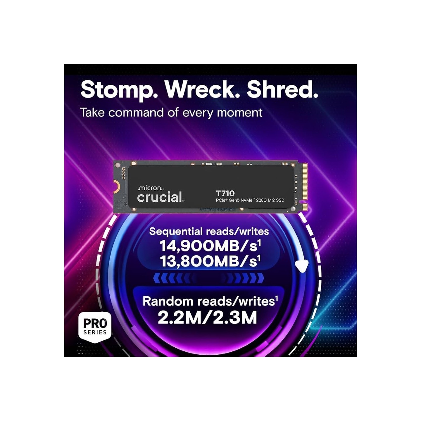 Crucial T710 2TB M.2 NVMe SSD - CT2000T710SSD8 - PCIe Gen5 x4, 14,500 MB/s Read — Buy in Cyprus with Fast Delivery