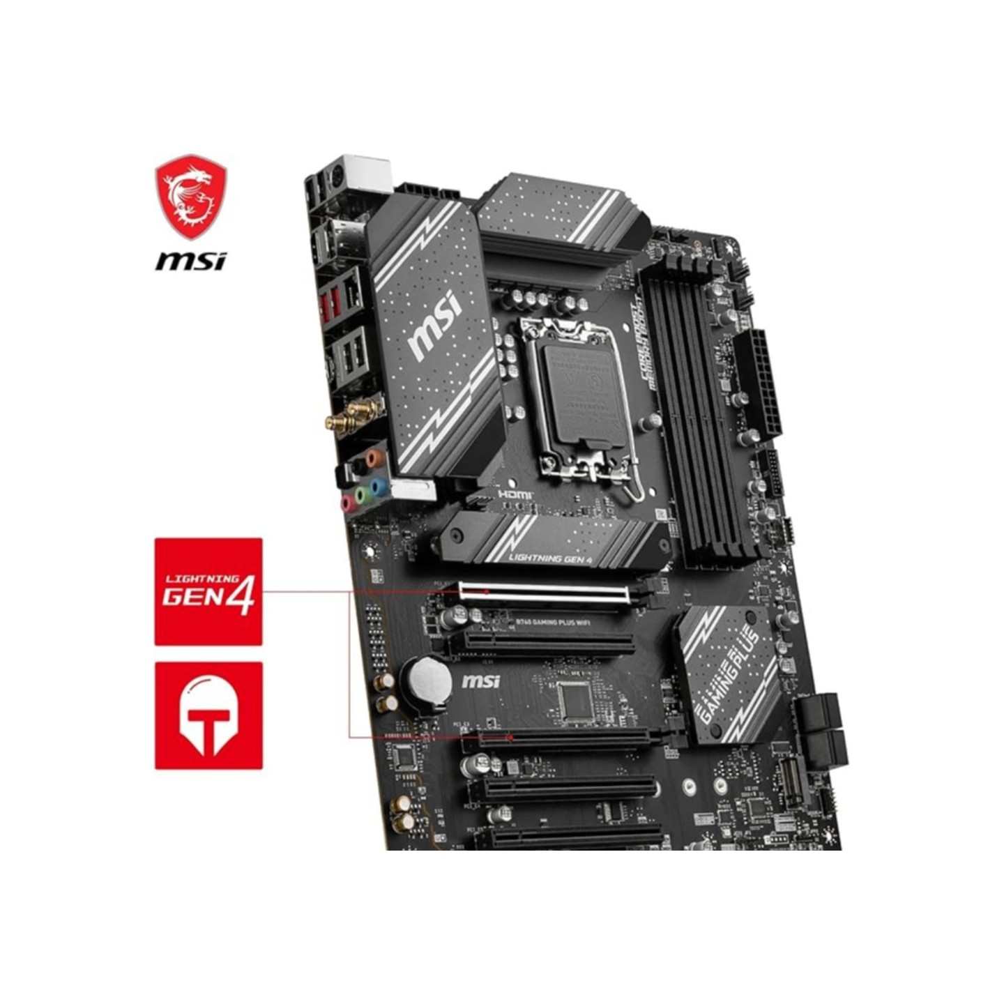 MSI B760 Gaming Plus WiFi LGA1700 ATX MB DDR5 192GB PCIe4.0 2.5G LAN WiFi (Boxed) — Buy in Cyprus with Fast Delivery