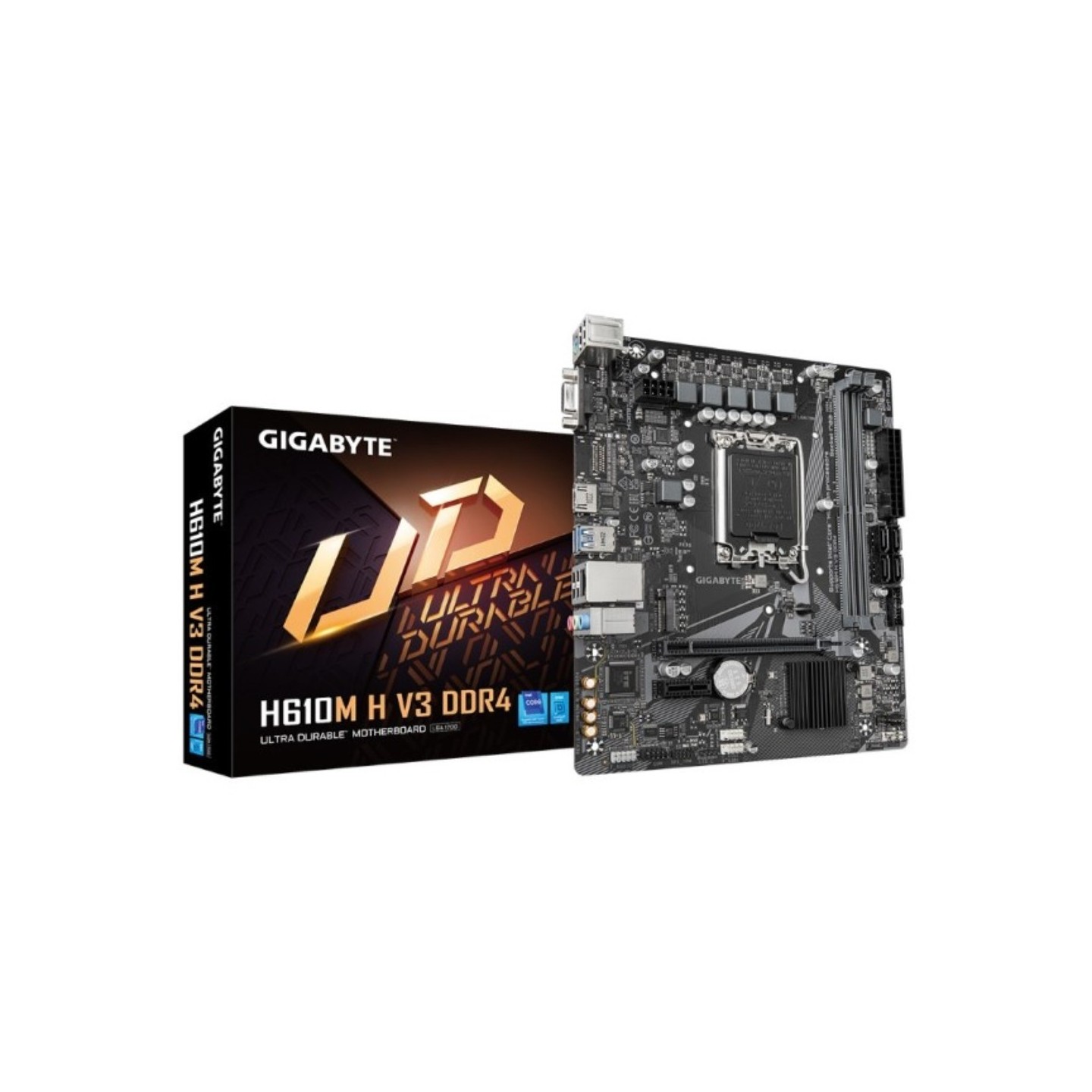 Gigabyte GA-H610M H V3 LGA1700 Micro-ATX DDR4 Motherboard 64GB (Boxed) — Buy in Cyprus with Fast Delivery