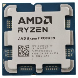 AMD Ryzen 9 9950X3D - 16C/32T AM5 CPU, 5.7GHz Boost, 4.3GHz Base, 144MB Cache, 170W, DDR5 (Tray)