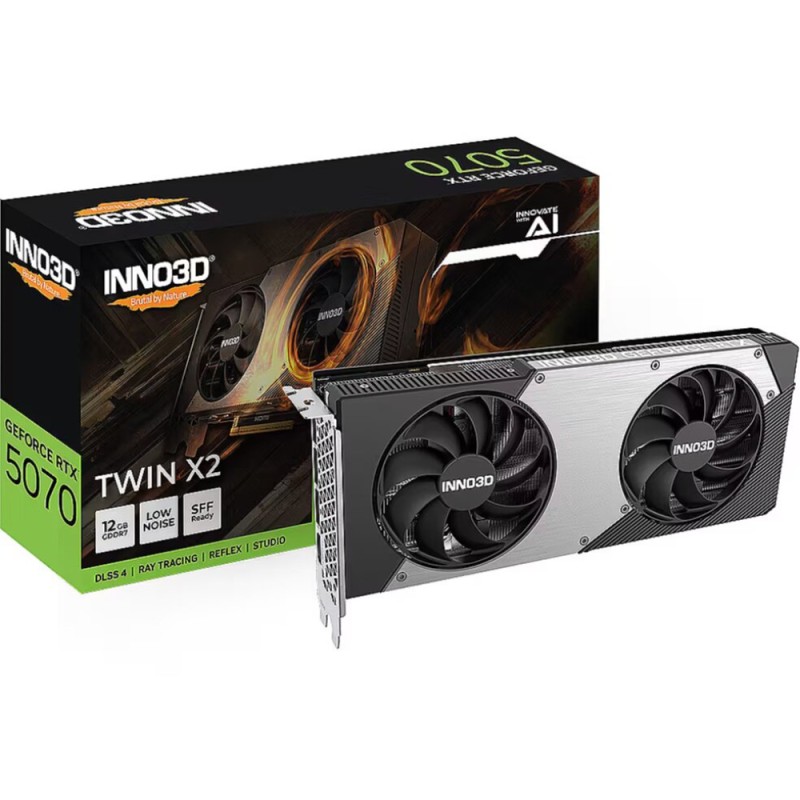Inno3D GeForce RTX 5070 Twin X2 - 12GB GDDR7, Boost 2512 MHz, PCIe 5.0 — Buy in Cyprus with Fast Delivery