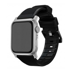 Nomad Rugged Strap Black Connectoor Silver 42 44 45 49mm — Buy in Cyprus with Fast Delivery