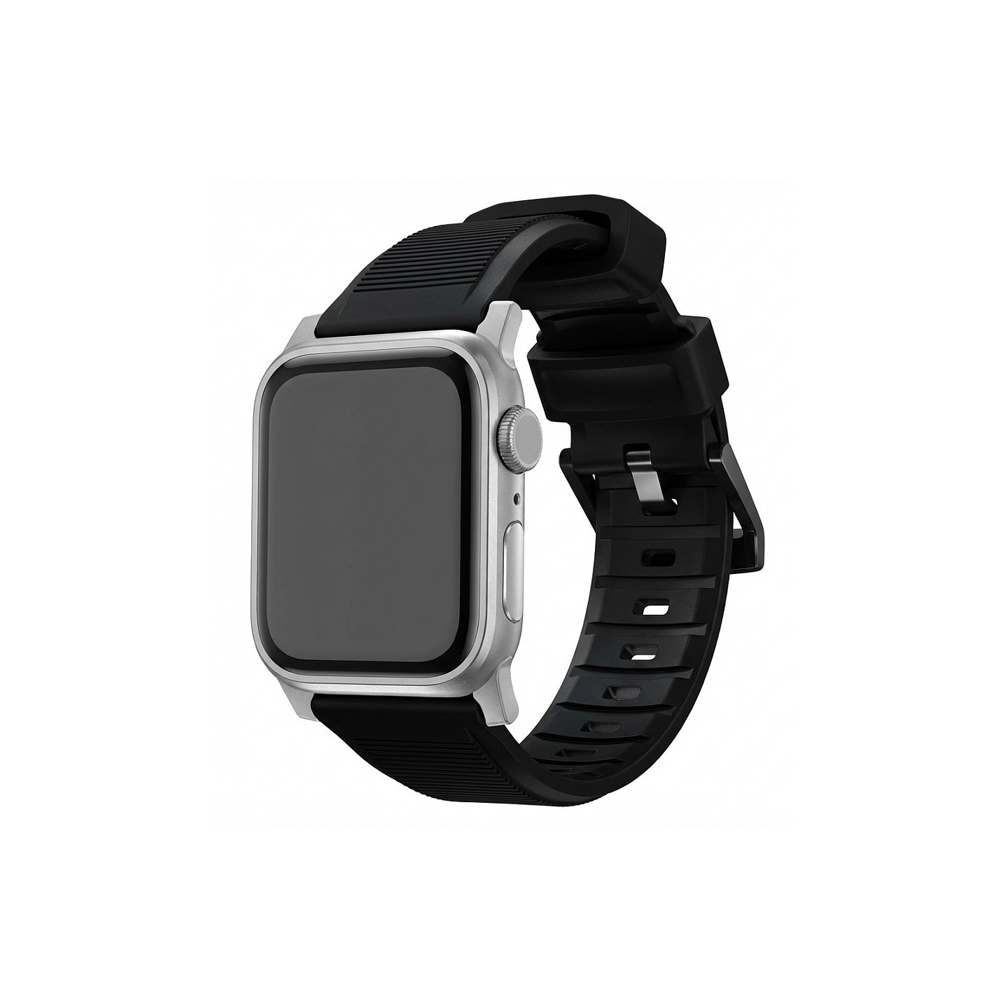 Nomad Rugged Strap Black Connectoor Silver 42 44 45 49mm — Buy in Cyprus with Fast Delivery