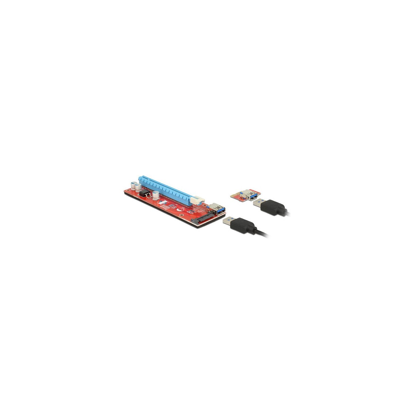 Delock Riser Karte PCI Express x1 to x16 mit 60 cm USB Kabel — Buy in Cyprus with Fast Delivery