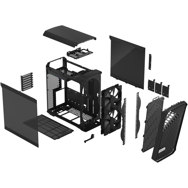 Buy Fractal Design Torrent Compact - Mid-Tower PC Case - Black, Tempered Glass, ... in Cyprus, Nicosia, Limassol, Larnaka, Pafos
