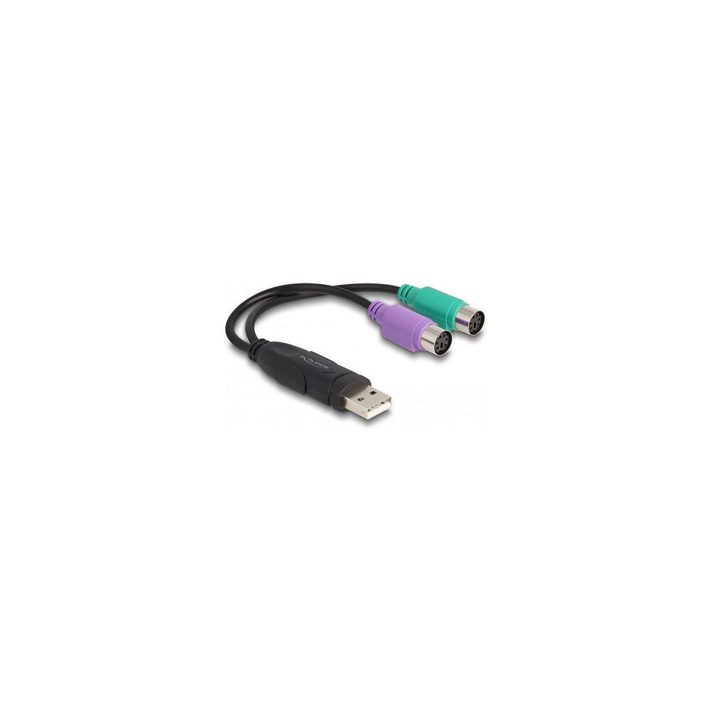 Adapter USB to PS 2 (ST-BU) 17cm DeLOCK Black — Buy in Cyprus with Fast Delivery