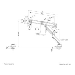 Neomounts DS75-450BL2 Tischhalterung für 17-32' Bildschirme - Schwarz — Buy in Cyprus with Fast Delivery