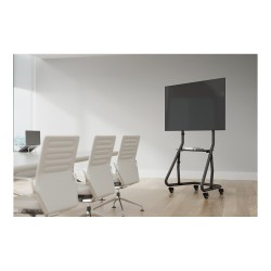 Mobiler Bodenständer für Flachbild-Fernseher bis 100' (254 cm) 100KG NS-M3800BLACK Neomounts