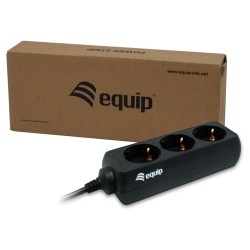 equip STR. 3er Steckdose Black 1.1m — Buy in Cyprus with Fast Delivery