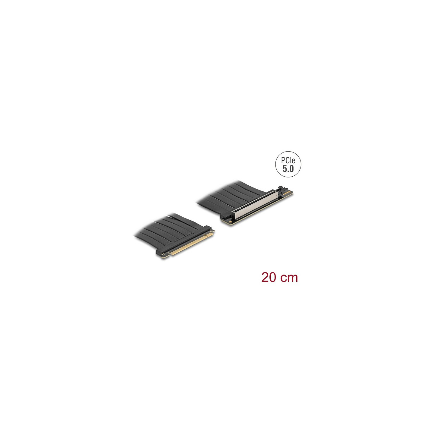 Riser Karte PCI Express 5.0 x16 Stecker zu x16 Slot mit Kabel 20 cm — Buy in Cyprus with Fast Delivery
