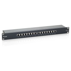 Equip Patchpanel 16x RJ45 Cat6 19' FTP 1HE ISO IEC schwarz — Buy in Cyprus with Fast Delivery