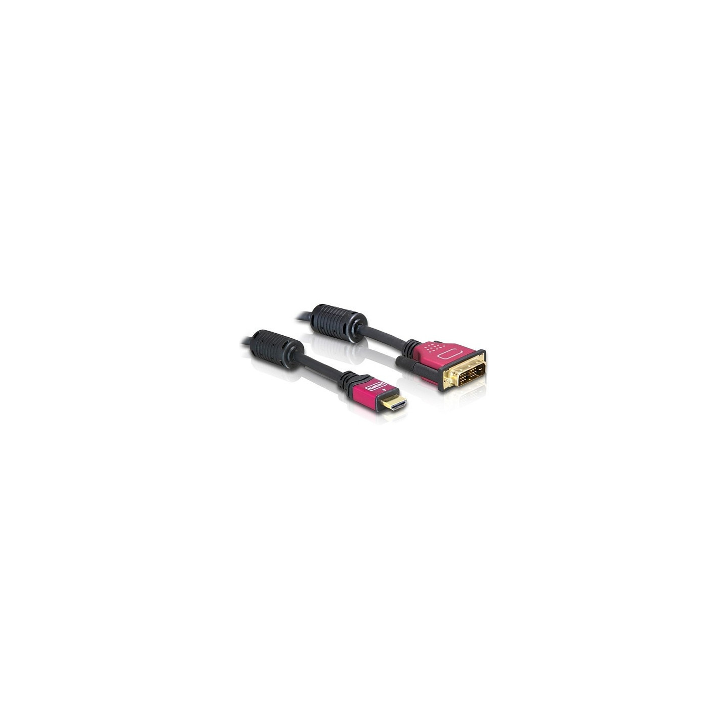 DeLock HDMI to DVI 24+1 (ST-ST) 5m Adapterkabel vergoldet Black — Buy in Cyprus with Fast Delivery