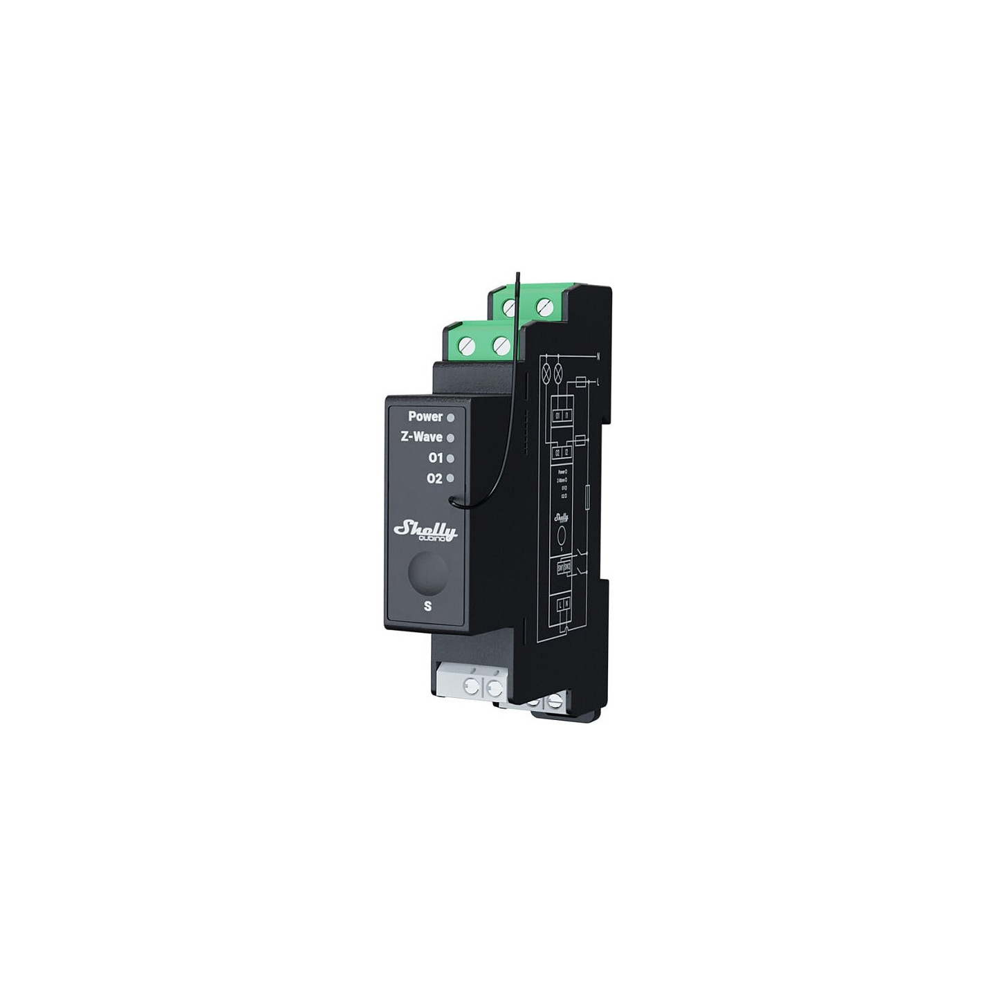 Shelly Relais 'Wave Pro 2PM' max 25A Z-Wave DIN-Rail — Buy in Cyprus with Fast Delivery